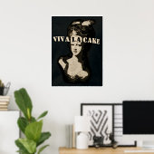 Queen Marie Antoinette Viva la cake Poster Art (Heimbüro)