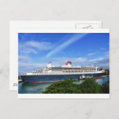 Queen Mary 2 Cruise Ship Postkarte (Vorne/Hinten)