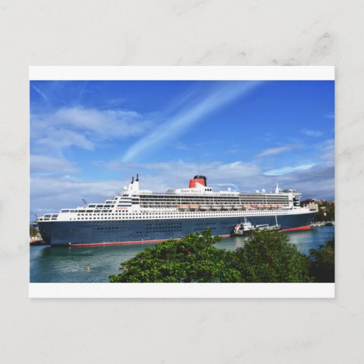 Queen Mary 2 Cruise Ship Postkarte (Vorderseite)