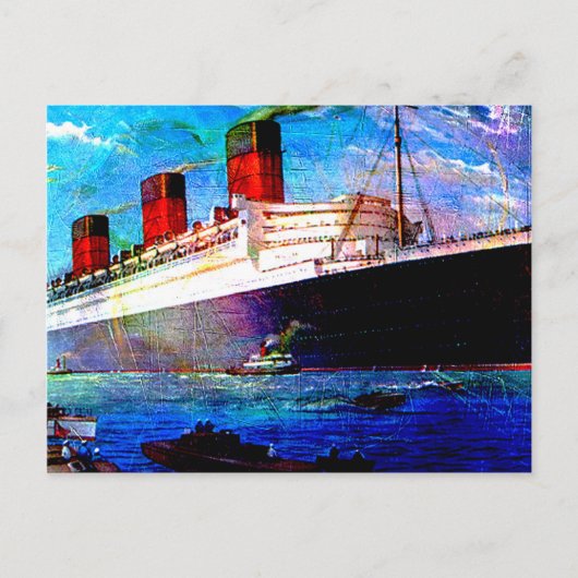 QUEEN MARY 2 POSTKARTE (Vorderseite)