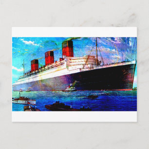 QUEEN MARY 2 POSTKARTE