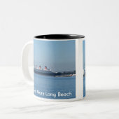 Queen Mary Long Beach Zweifarbige Tasse (Vorderseite Links)