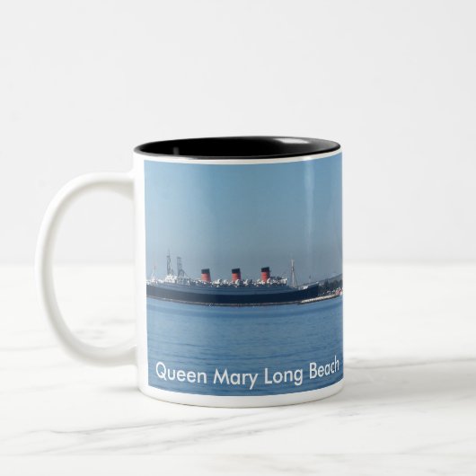 Queen Mary Long Beach Zweifarbige Tasse (Links)