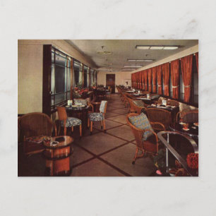 Queen Mary Starboard Garden Lounge Postkarte