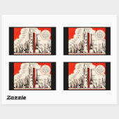 Queen Mary Vergleichstabelle Rechteckiger Aufkleber (Blatt)