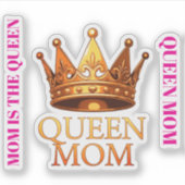 QUEEN MOM AUFKLEBER (Vorderseite)