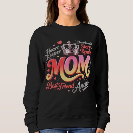 Queen Mom Gradient Crown Tribute Sweatshirt (Vorderseite)