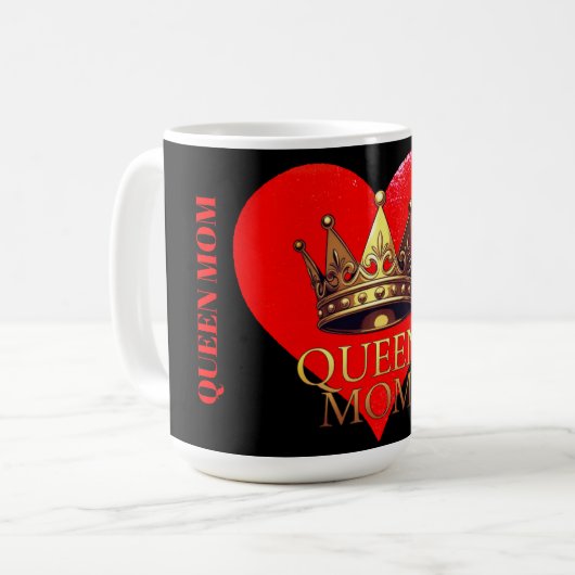 QUEEN MOM KAFFEETASSE (Vorderseite Links)