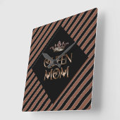 Queen Mom Wall Clock Quadratische Wanduhr (Winkel)