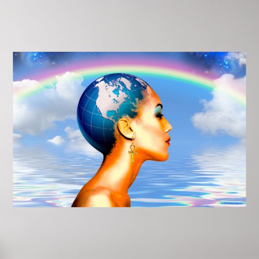 Queen Mother Earth Rising - 36" x 24" Poster (Vorne)