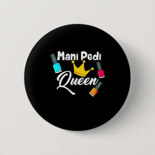 Queen Nail Artist Button