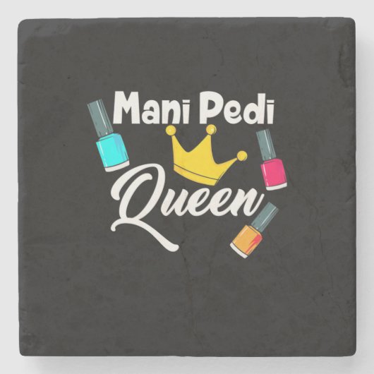 Queen Nail Artist Steinuntersetzer (Vorderseite)