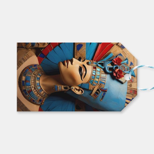 Queen Nefertiti Geschenkanhänger (Vorderseite (Horizontal))