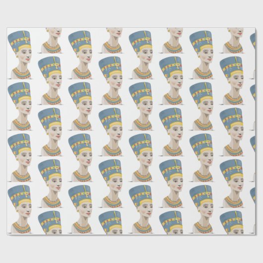 Queen Nefertiti Geschenkpapier (Flach)
