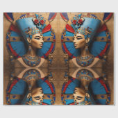 Queen Nefertiti Geschenkpapier (Flach)