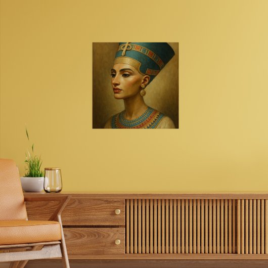 Queen Nefertiti Poster - Ägyptisches Royal Portrai (Wohnzimmer 2)