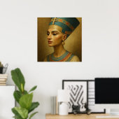 Queen Nefertiti Poster - Ägyptisches Royal Portrai (Heimbüro)