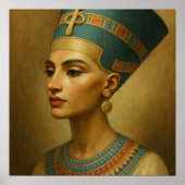 Queen Nefertiti Poster - Ägyptisches Royal Portrai (Vorne)