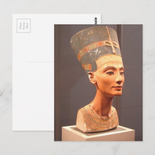 Queen Nefertiti Postkarte (Vorne/Hinten)