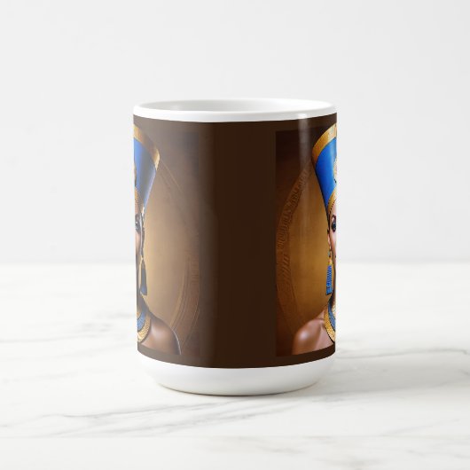 "Queen Nefertiti" Schöne antike afrikanische König Kaffeetasse (Mittel)