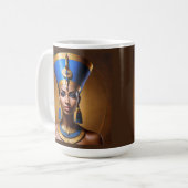"Queen Nefertiti" Schöne antike afrikanische König Kaffeetasse (Vorderseite Links)