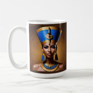 "Queen Nefertiti" Schöne antike afrikanische König Kaffeetasse