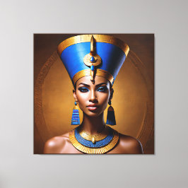 "Queen Nefertiti" Schöne antike afrikanische König Leinwanddruck