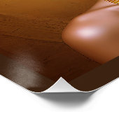 "Queen Nefertiti" Schöne antike afrikanische König Poster (Ecke)