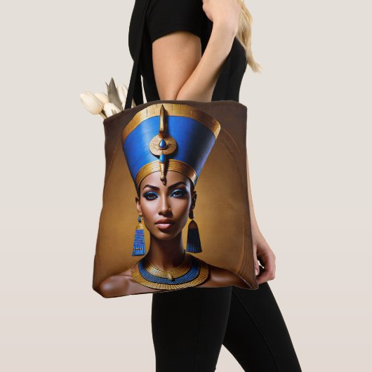 "Queen Nefertiti" Schöne antike afrikanische König Tasche (Von Nahem)
