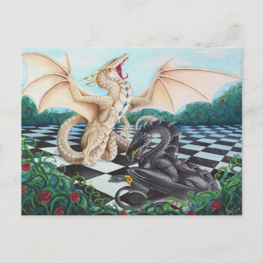Queen nimmt King Postkarte (Vorderseite)