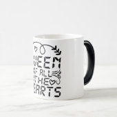 Queen of all the Hearts Verwandlungstasse (VorderseiteRechts)