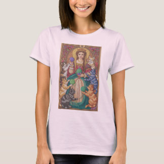 Queen Of Cats Tarot Card Shirt, Garn Kunst Design T-Shirt