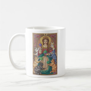Queen Of Cats Tarot Card Tasse