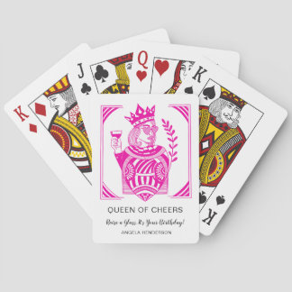 Queen of Cheers Birthday Playing Cards | Raise Spielkarten