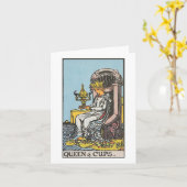 Queen of cups leere card Rider Waite Smith Tarot Karte (Gelbe Blume)