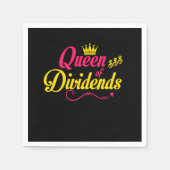 Queen of Dividends Capitalism Gift Serviette (Vorderseite)