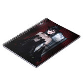 Queen of Eternity Vampire Gothic Girls Art Notizblock (Linke Seite)