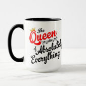 Queen of Everything Custom Tasse (Links)
