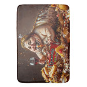 "Queen of Gluttonous Decay" farbenfrohe Portrait Badematte (Vorderseite Vertikal)