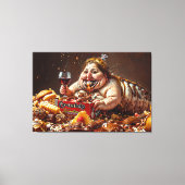 "Queen of Gluttonous Decay" farbenfrohe Portrait Leinwanddruck (Vorderseite)