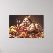 "Queen of Gluttonous Decay" farbenfrohe Portrait Leinwanddruck (Vorderseite)