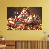 "Queen of Gluttonous Decay" farbenfrohe Portrait Leinwanddruck (Insitu (Wohnzimmer))
