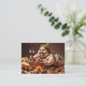 "Queen of Gluttonous Decay" farbenfrohe Portrait Visitenkarte (Stehend Vorderseite)