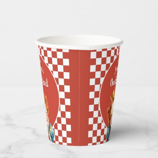 Queen of Hearts Alice in ONEDERLAND 1st Birthday Pappbecher (Rechts)