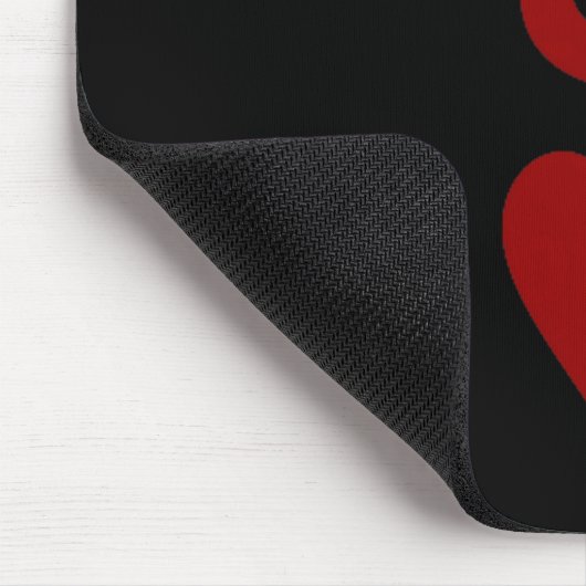 Queen Of Hearts And King Of Hearts Couples Matchin Mousepad (Ecke)
