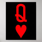 Queen Of Hearts And King Of Hearts Couples Matchin Poster (Vorne)