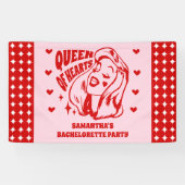Queen of Hearts Bachelorette Party Banner (Horizontal)