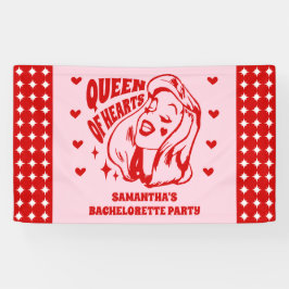 Queen of Hearts Bachelorette Party Banner