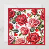 Queen of Hearts Brautparty Brunch Square Einladung (Vorderseite)