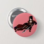 Queen of Hearts Button (Vorne & Hinten)